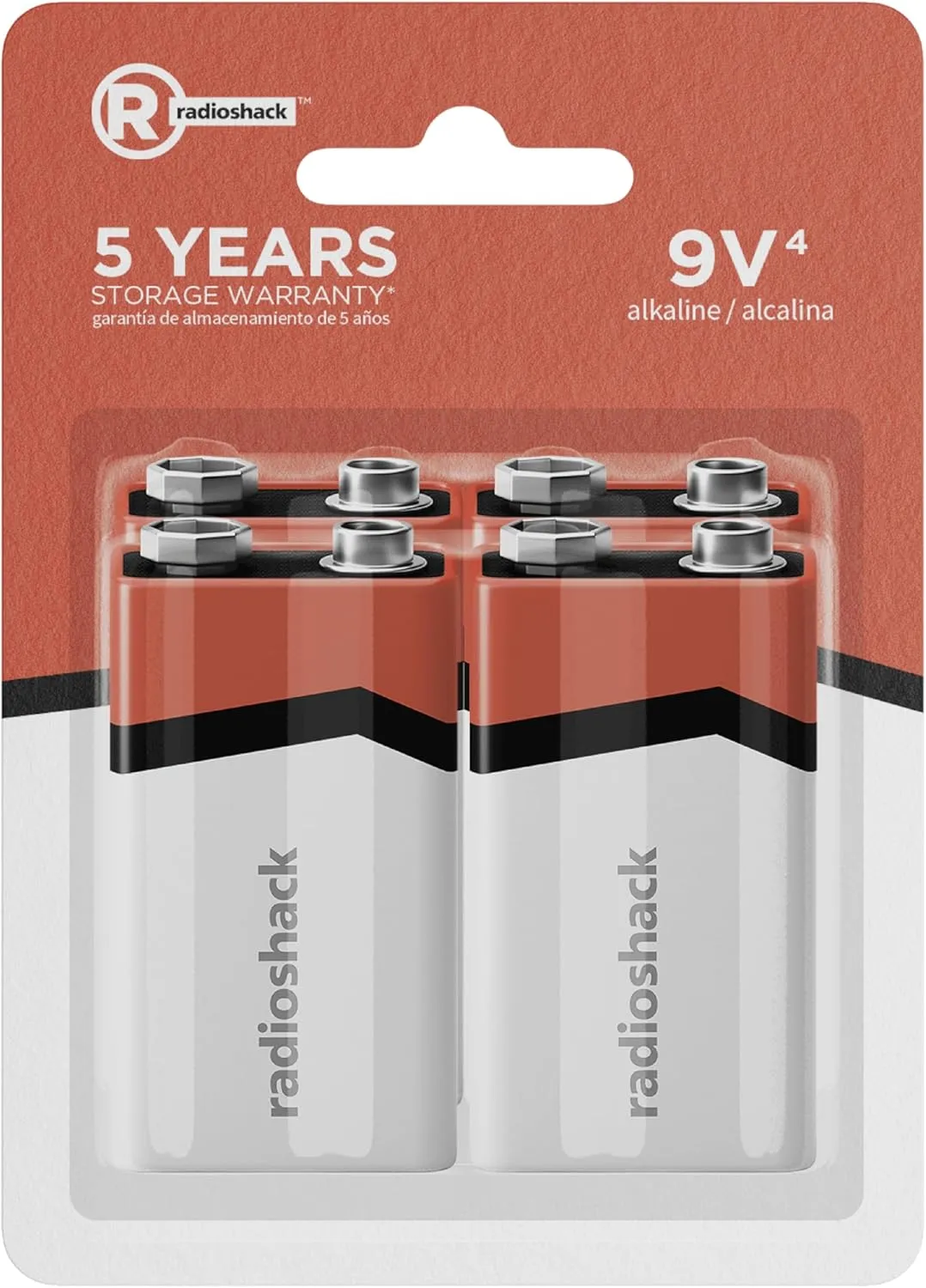 RadioShack 9V Alkaline Battery (4Pack)