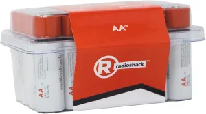 RadioShack Alkaline AA Batteries, Mercury & Cadmium Free, 10-Year Storage Warranty, 1.5V, 24 Pack