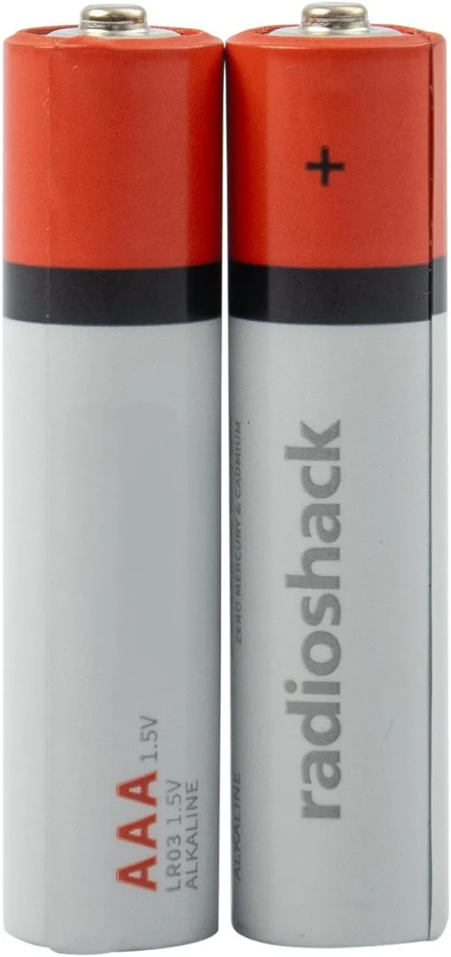 RadioShack Alkaline AAA Batteries, Mercury & Cadmium Free, 10-Year Storage Warranty, 1.5V, 40 Pack