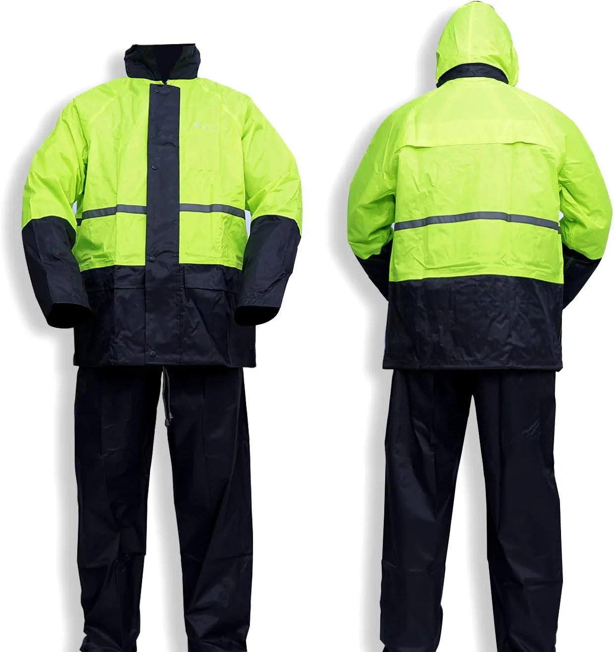 Rain Suit, Gear for Men Women Waterproof Work Lightweight Rainwear Coat (Jacket & Pants)