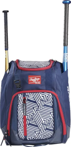 Rawlings | CHAOS Backpack Bag Series | T-Ball & Youth | Baseball & Fastpitch Softball | Multiple Colors