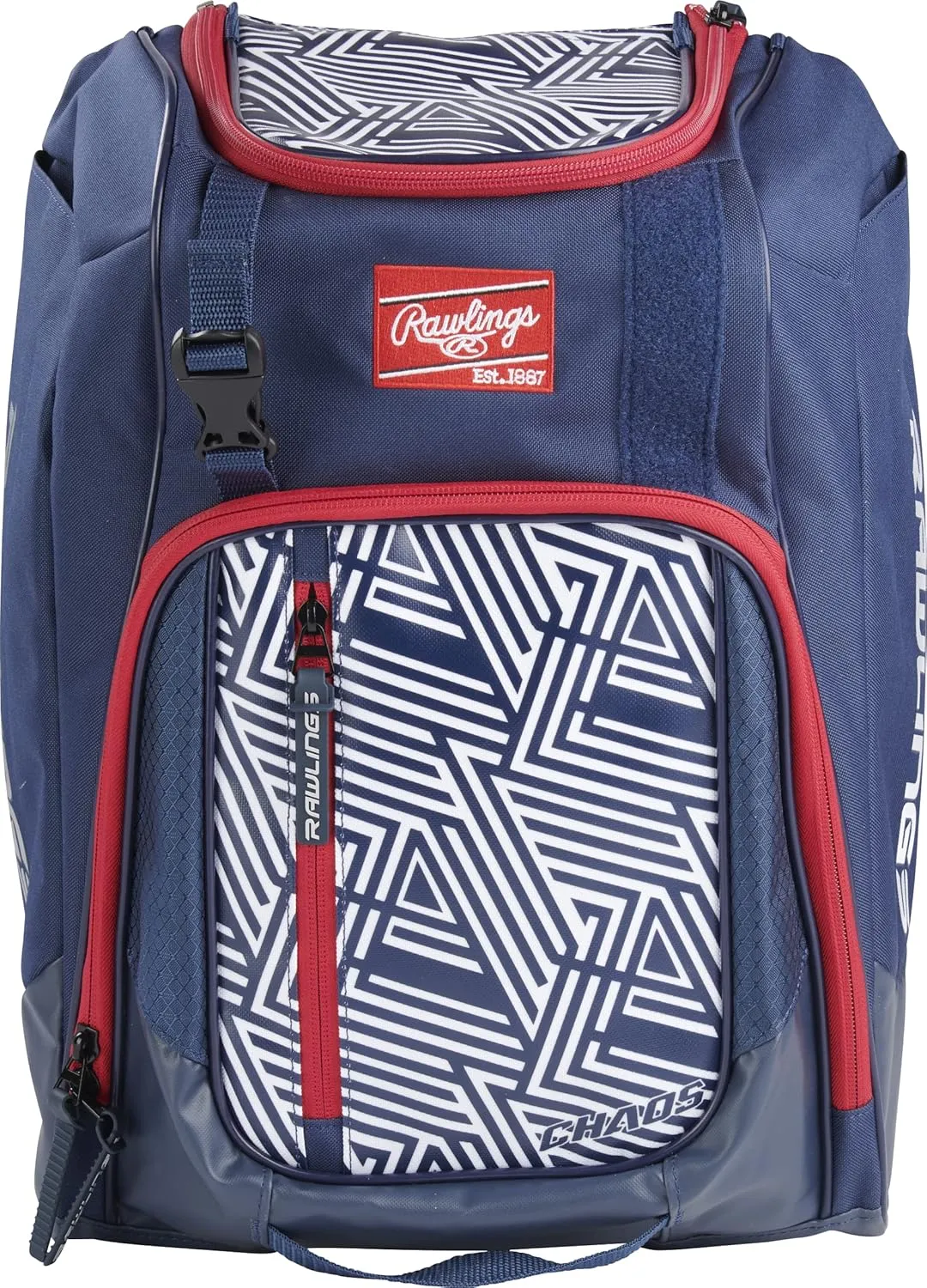 Rawlings | CHAOS Backpack Bag Series | T-Ball & Youth | Baseball & Fastpitch Softball | Multiple Colors