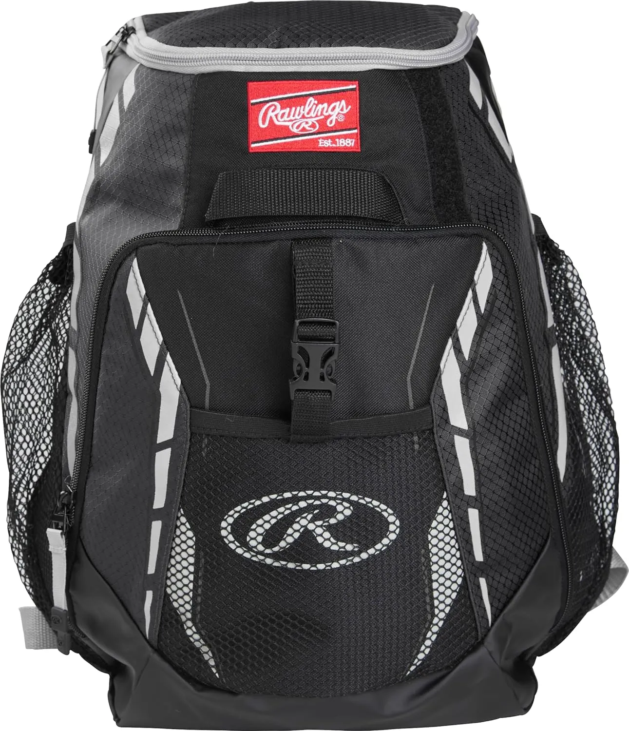 Rawlings | R400 Baseball & Softball Backpack Equipment Bag | T-Ball / Rec / Travel | Multiple Colors