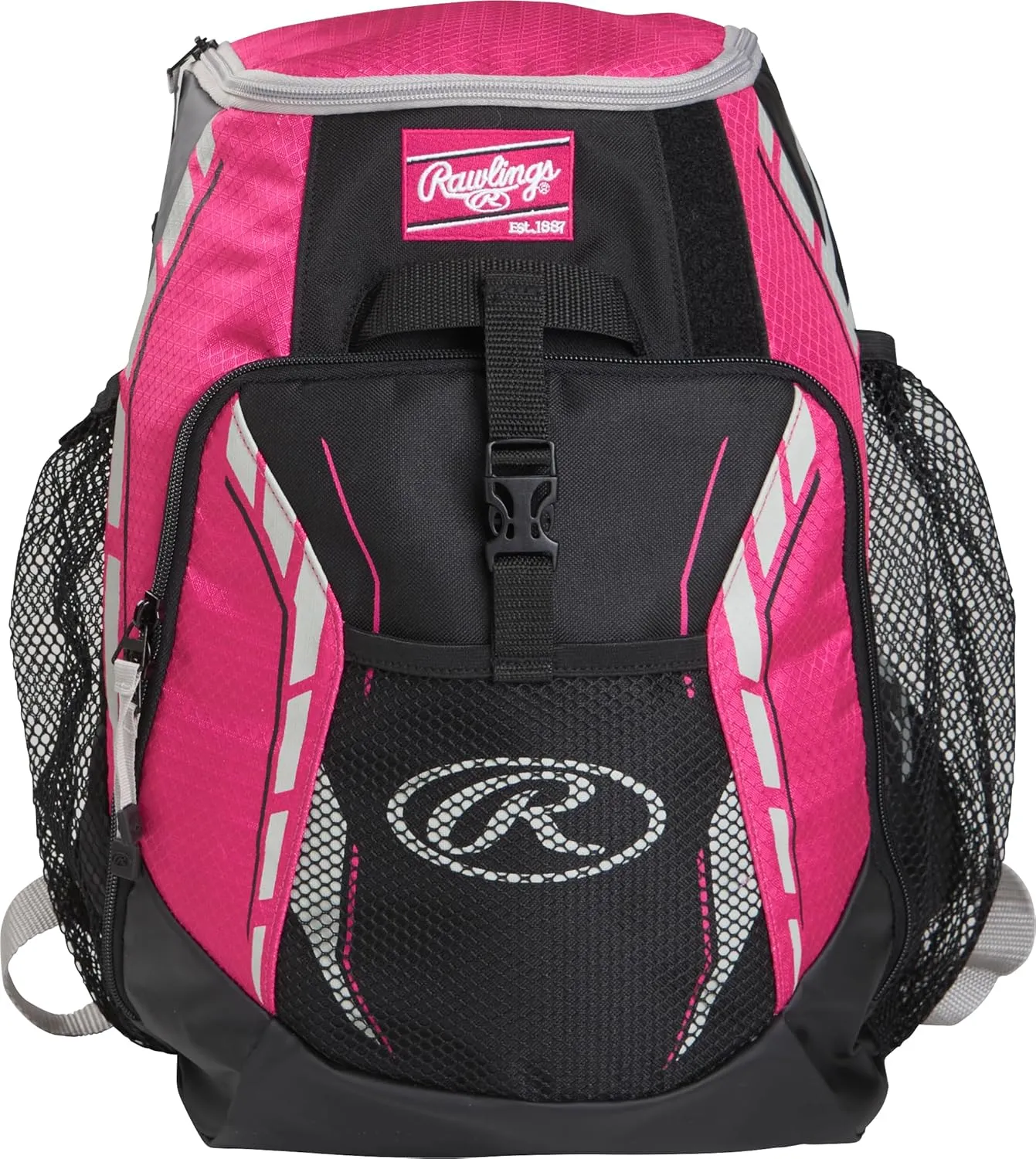 Rawlings | R400 Baseball & Softball Backpack Equipment Bag | T-Ball / Rec / Travel | Multiple Colors
