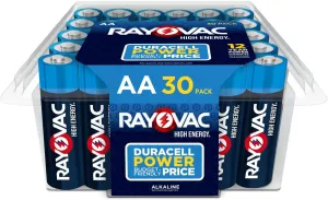 Rayovac AA Batteries, Alkaline Double A Batteries (30 Battery Count)