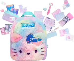 REAL LITTLES - Hello Kitty 50th Anniversary Big Backpack, Hello Kitty and Friends, Backpacks with 20 Hello Kitty Working Collectible Surprises Inside! 7.09w x 3.15d x 9.25h Inches