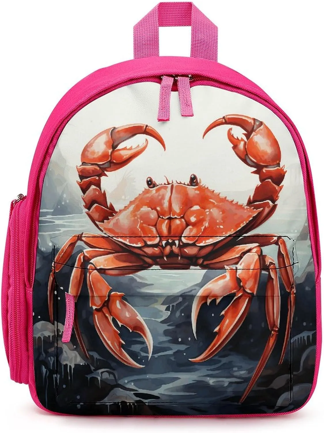 Red Crab Sea Travel Backpack Casual Bag Lightweight Hiking Backpacks for Business, Travelling, Hiking
