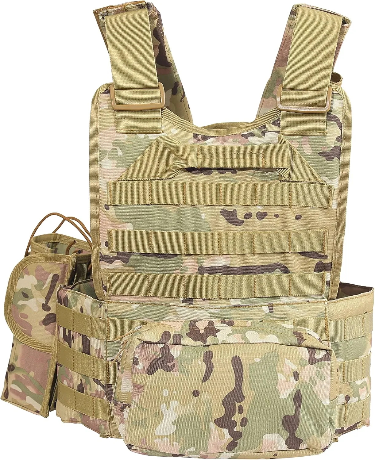 Redemption Tactical “Sentry 2.0” PALS Molle Airsoft Paintball Vest with Side Cummerbund, and Pouches