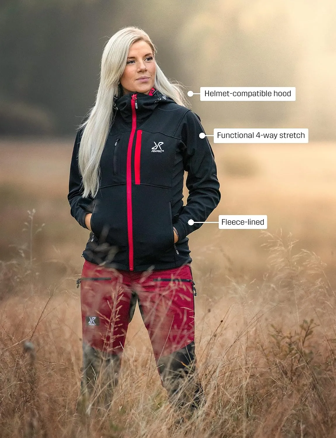 RevolutionRace Women's Hiball Jacket, Ventilated and Water Repellent Jacket for All Outdoor Activities