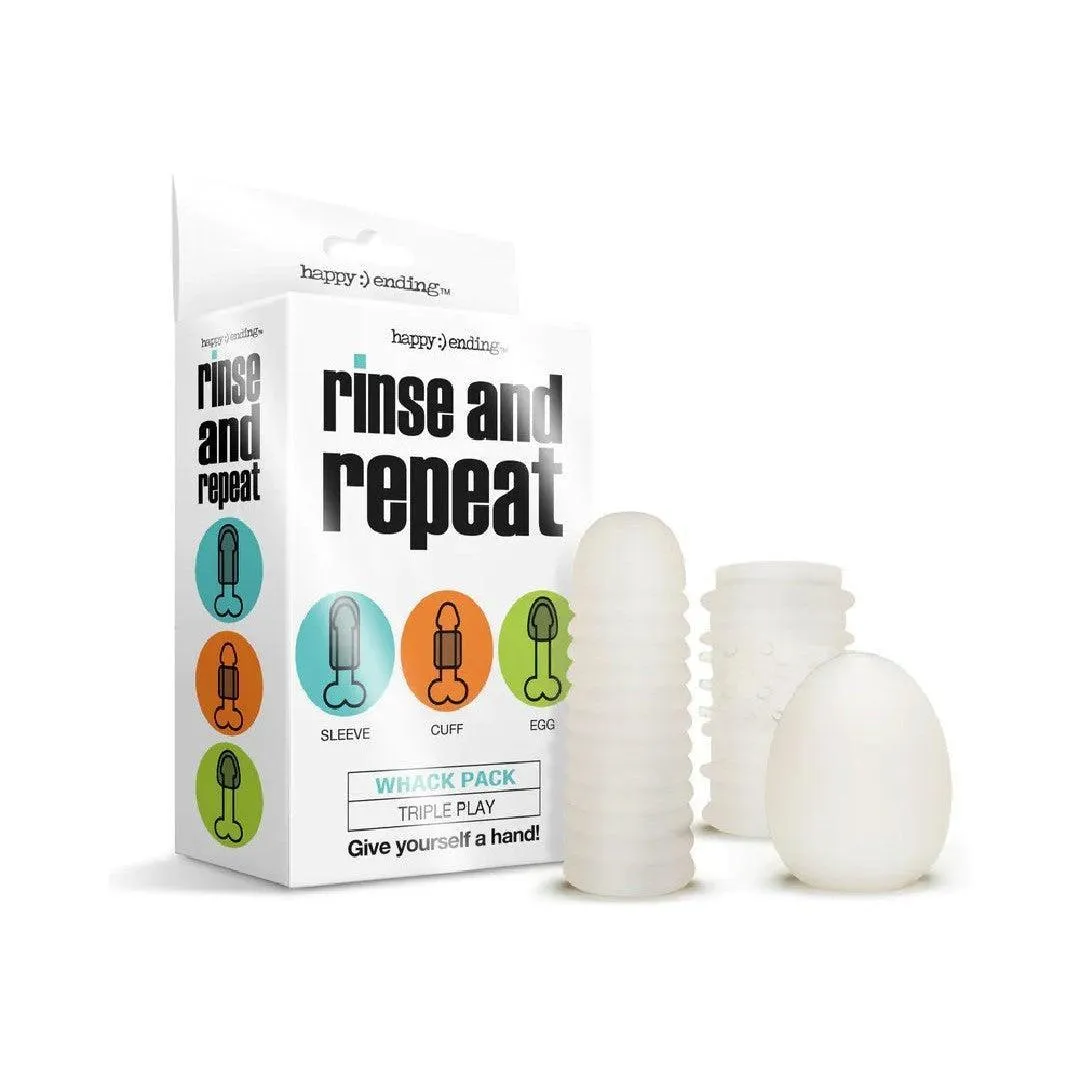 Rinse and Repeat Whack Pack Set of 3 Strokers