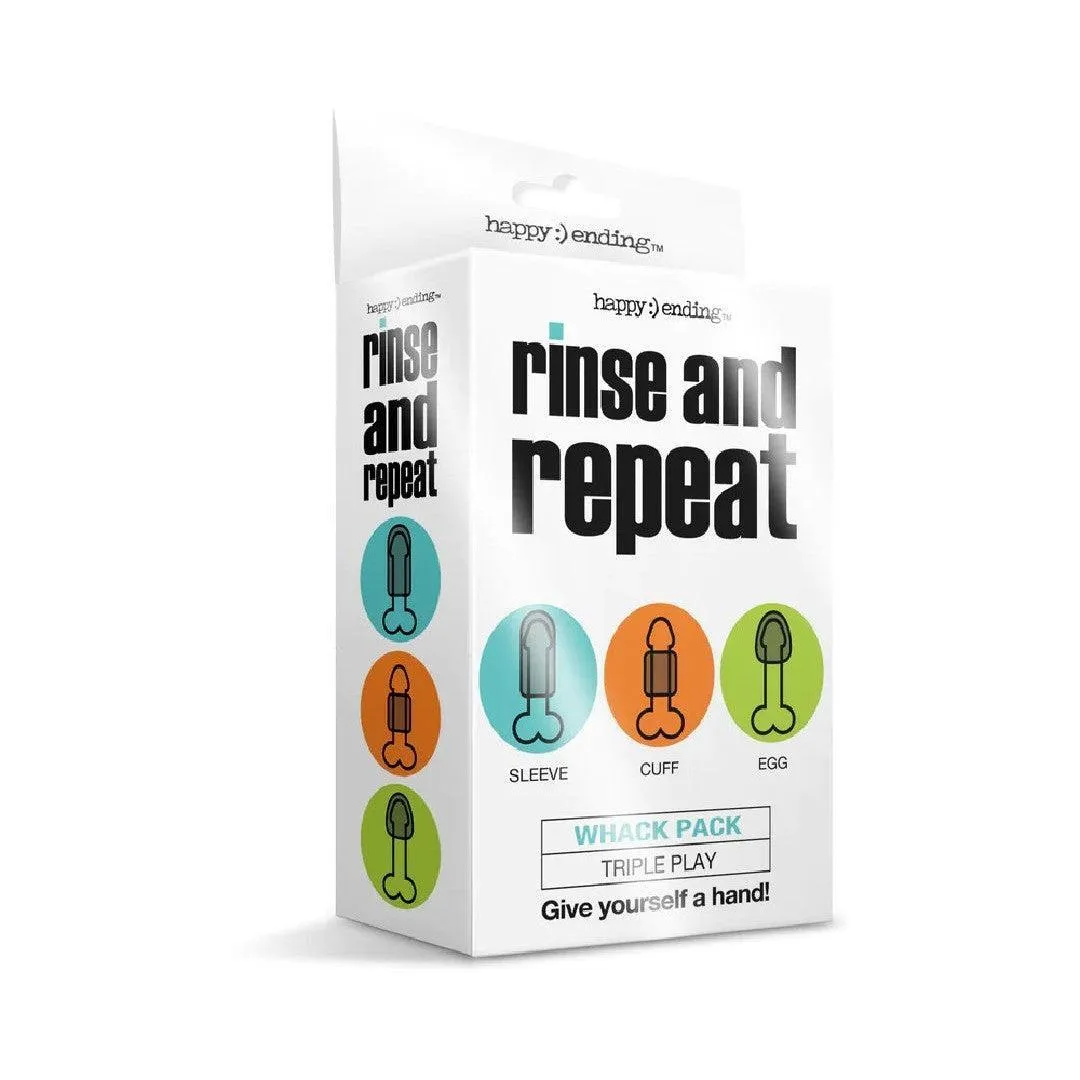 Rinse and Repeat Whack Pack Set of 3 Strokers