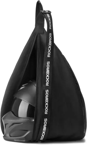 ROCKBROS Motorcycle Helmet Backpack - Waterproof, Large Capacity Helmet Bag with Reflective Stripe for Motorcycle, ATV, Dirt Bike & Cycling Gear