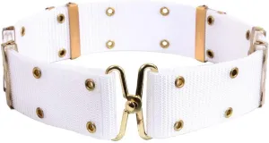 Rothco GI Style Pistol Belt With Metal Buckles, White