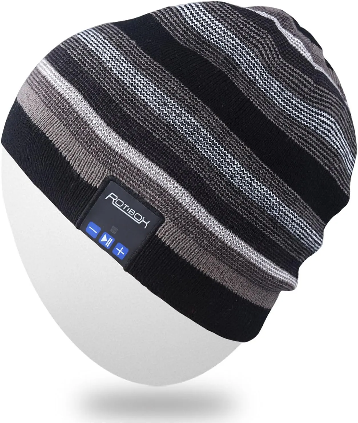 Rotibox Washable Bluetooth Beanie Hat with Wireless Stereo Over Ear Headphones Headsets Earphone Speaker Hands Free