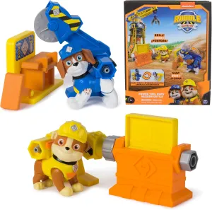 Rubble & Crew, Power Tool Pups, Rubble & Wheeler Toy Figures with 2 Construction Tools & 2 Building Accessories, Kids Toys for Boys & Girls Ages 3 