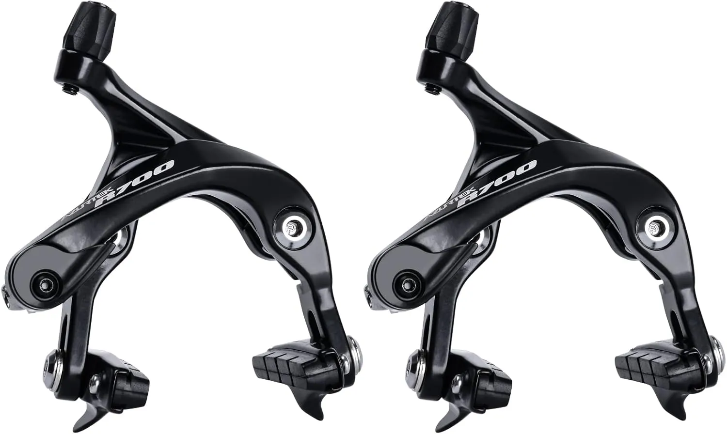 RUJOI Road Bike Brake Calipers,Premium Aluminum Dual Pivot Brake Caliper with Alloy Shoe Pads for Road Bike(Front & Rear)