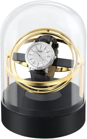 RUVOO Watch Case Watch Roll Watch Winder Watch Winding Mechanical Watch Automatic Watch Storage Box Metal Rotating Watch Box Watch Organizer Watch Box Watch Organizer ( Color : Onecolor )