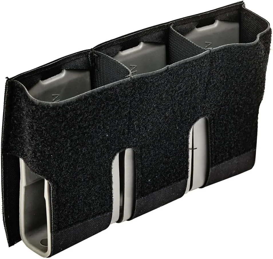 SABADO Triple Kangroo Magazine Pouch 5.56, 556 Mag Pouch Insert with Hook and Loop,M4 Magazine Holder Front Flap Insert,Open Top Mag Holder 5.56