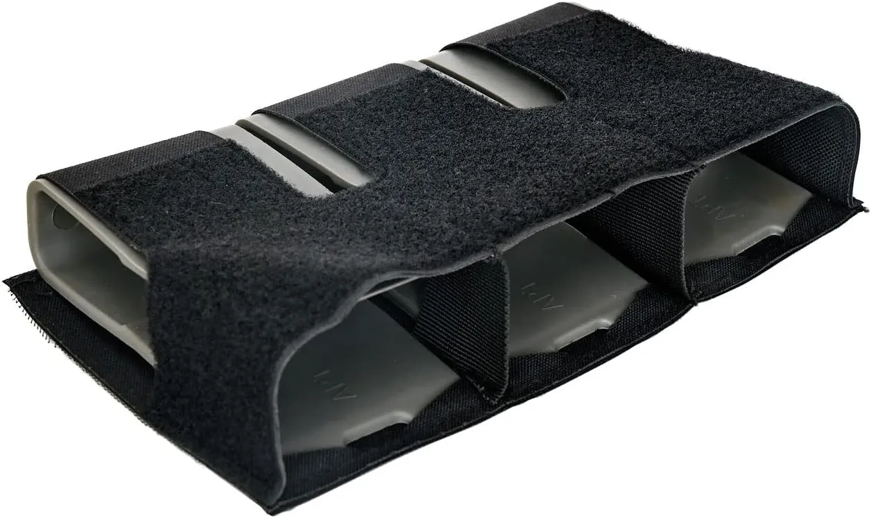 SABADO Triple Kangroo Magazine Pouch 5.56, 556 Mag Pouch Insert with Hook and Loop,M4 Magazine Holder Front Flap Insert,Open Top Mag Holder 5.56