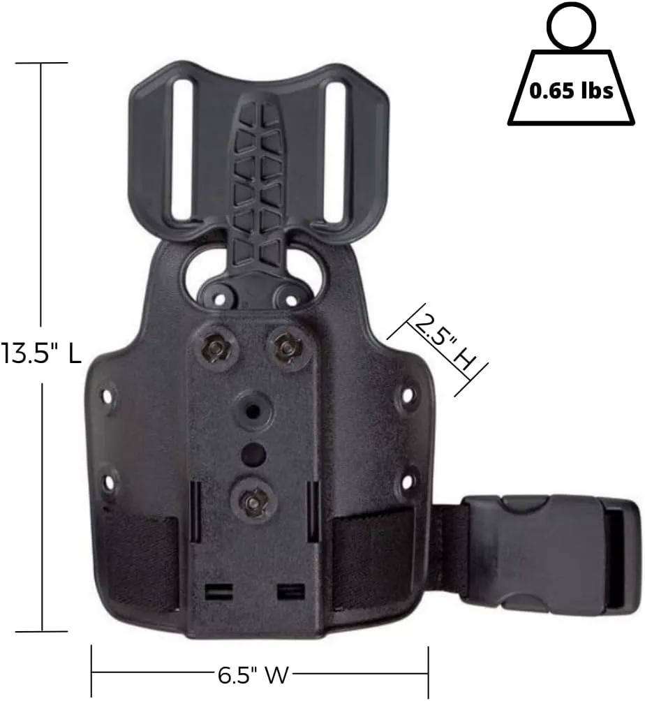 SAFARILAND Drop Flex Adapter with Single Strap Leg Shroud for Gun Holsters
