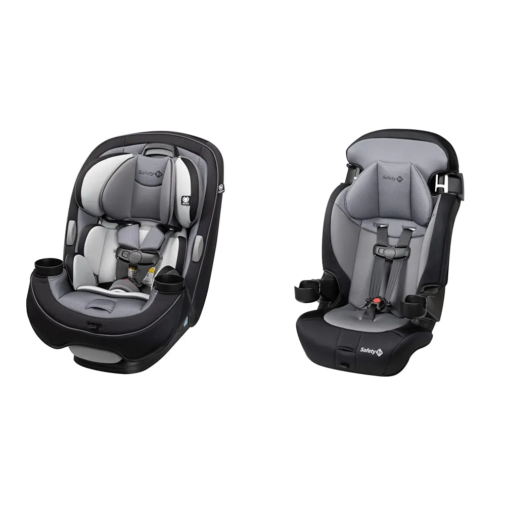Safety 1st Grow and Go All-in-One Convertible Car Seat and Grand 2-in-1 Booster Car Seat Bundle