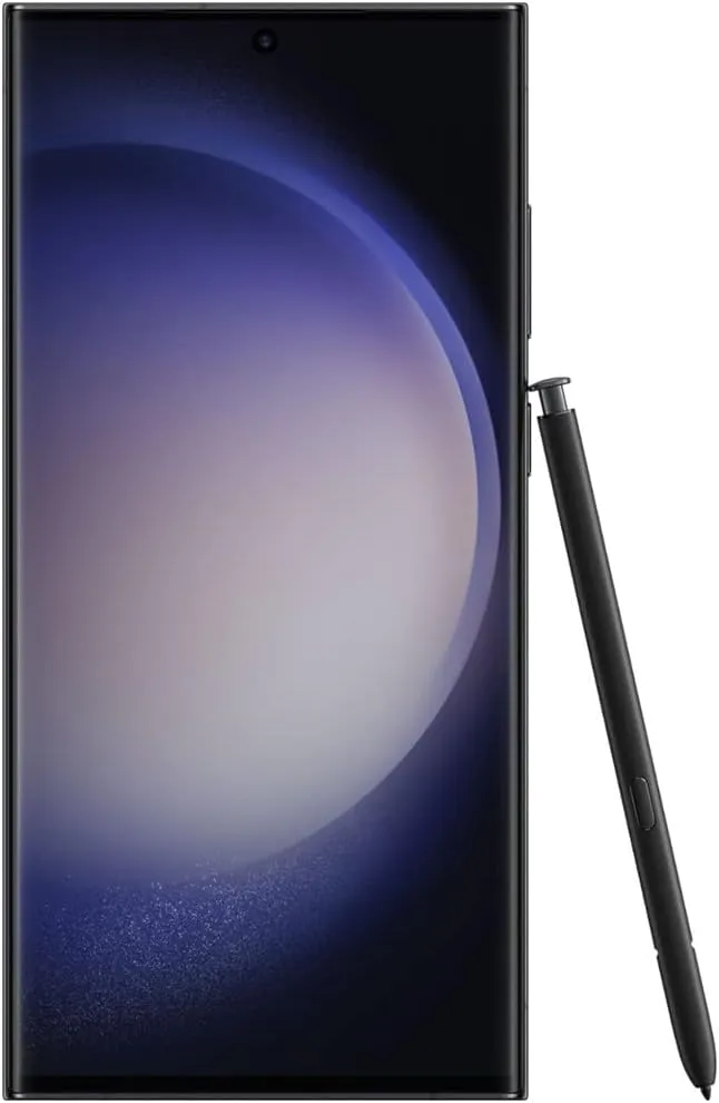 SAMSUNG Galaxy S23 Ultra 5G (256GB, 8GB) 6.8" AMOLED 2X, 200MP Camera, Global Volte (Fully Unlocked for AT&T, Verizon, T-Mobile, Global) S918U (w/ 25W Super Fast Charger, Phantom Black) (Renewed)