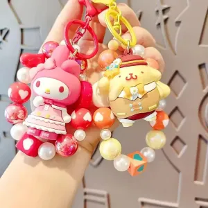 Sanrio Kawaii Pearl 3D Keychain