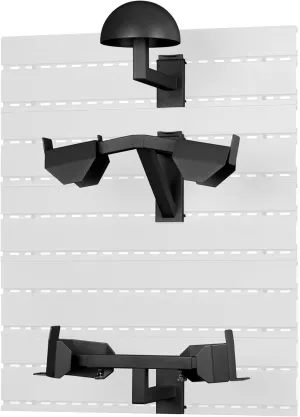 Savior Equipment Wall Rack System H.A.B Attachment Tactical Gear Wall Mount Organizer, Military Helmet Vest Belt Display Rack Plate Carrier Hanger, Heavy-Duty Steel Construction Hold Up to 80 lbs