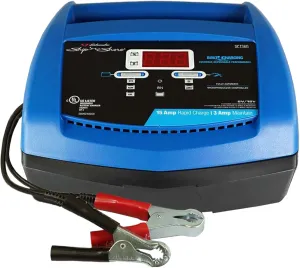 Schumacher Electric Ship 'n Shore Rapid Battery Charger and Maintainer, SC1360, 4-in-1, Fully Automatic, Battery Tester, 15 Amps, 6 Volt, 12 Volt, for Car, SUV, Truck, RV, and Marine Batteries