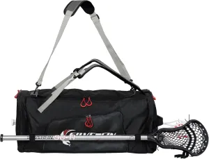 Silverfin Lacrosse Bag |With 2 Stick Holders & Multi Pockets for All of Your Lacrosse Equipment |Use as a Backpack or Duffel Bag| Lacrosse Gear Bag for Boys, Youth, Men With Adjustable Shoulder Straps