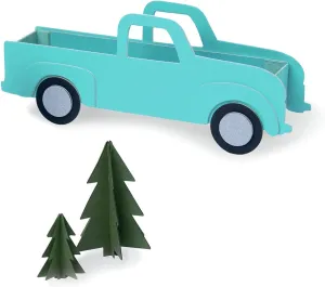 Sizzix ScoreBoards XL Die-Box Vintage Truck by Eileen Hull, 665328, Multicolor