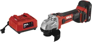 Skil 20V 4-1/2 Inch Angle Grinder, Includes 2.0Ah PWRCore 20 Lithium Battery and Charger - AG290202