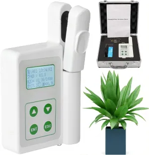 Smart Digital Plant Chlorophyll Analyzer,Multifunction Plant Test Meter, for Chlorophyll/Temperature/Humidity