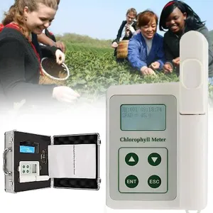 Smart Digital Plant Chlorophyll Analyzer,Portable Chlorophyll Nitrogen Analyzer, Real-time SPAD Measurement (A)