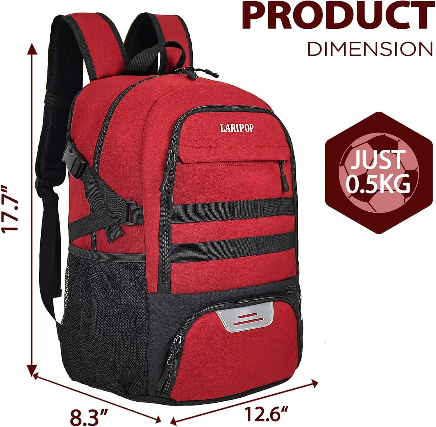 Soccer Backpack,Basketball Backpack for Basketball Accessories Training Equipment Fits Volleyball,Soccer,Sports Gifts
