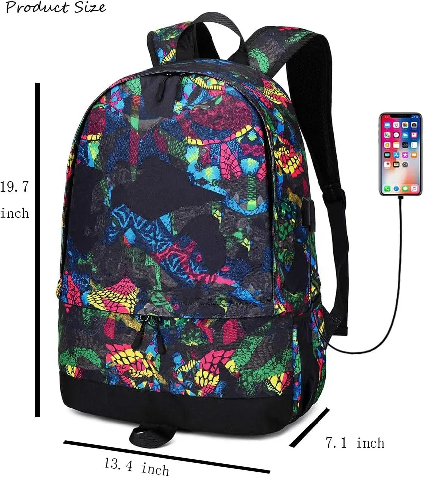 Soccer Player 10 Luminous Ball Storage Backpack Sports Equipment Depositary Multifunctional Bag For Men Women