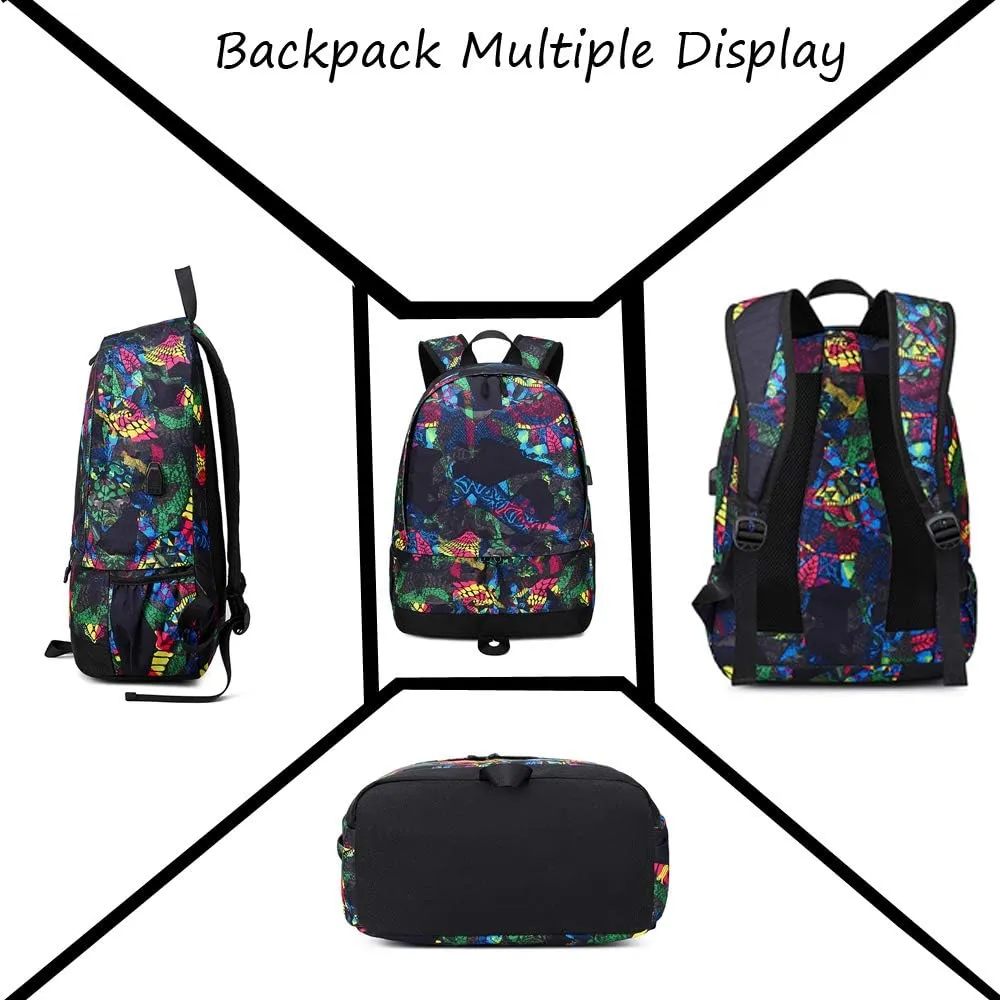 Soccer Player 10 Luminous Ball Storage Backpack Sports Equipment Depositary Multifunctional Bag For Men Women