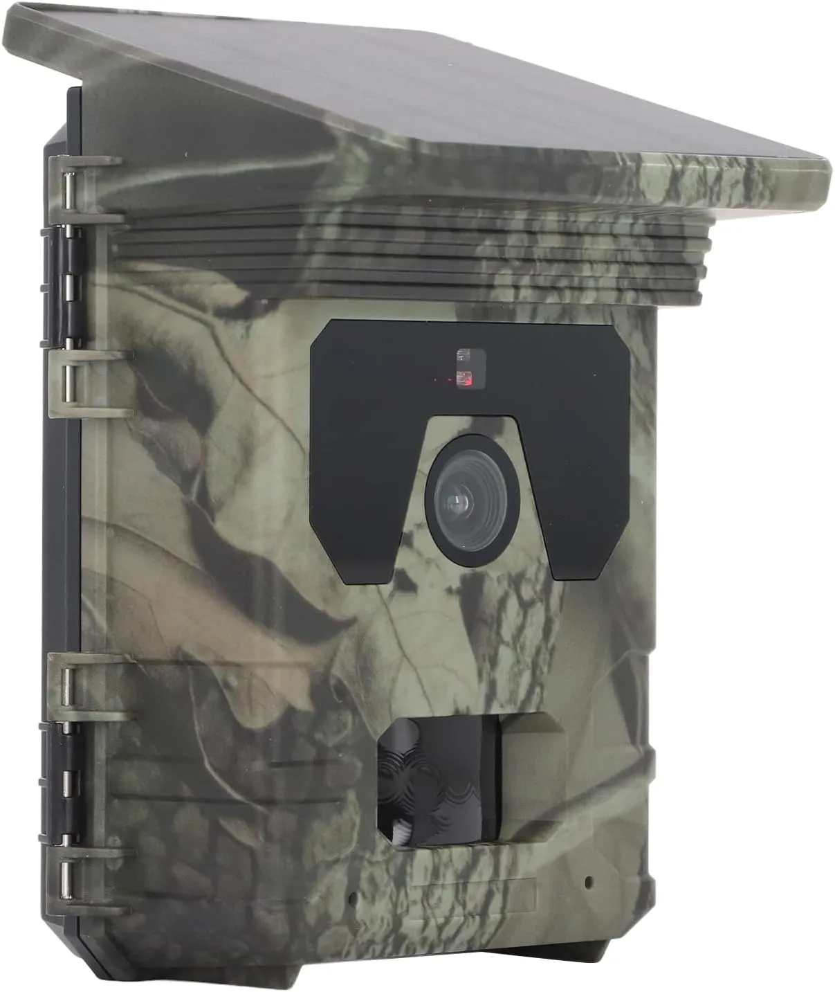 Solar Trail Camera 4K 50MP, IP65 Waterproof Hunting Camera with Night Vision, Loop Recording, Motion Activated 90° Wide Lens, for Wildlife Monitoring