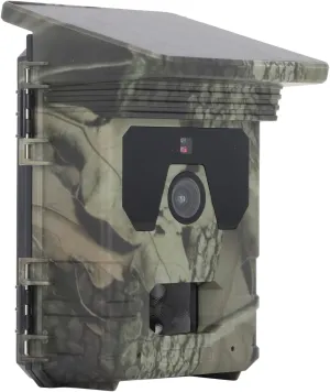 Solar Trail Camera 4K 50MP, IP65 Waterproof Hunting Camera with Night Vision, Loop Recording, Motion Activated 90° Wide Lens, for Wildlife Monitoring