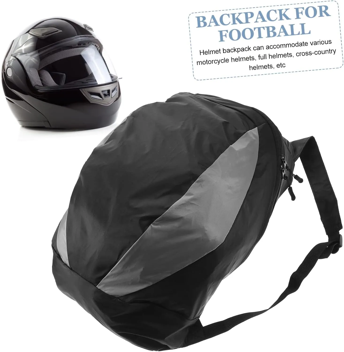 Sosoport 2pcs Cycling Helmet Bag Travel Handbag Reflective Backpack Shoulder Bag Sports Backpack Sports Bag Travel Bag Baseball Backpack Sport Bag Soccer Bag Gym Duffle Bag Nylon Black