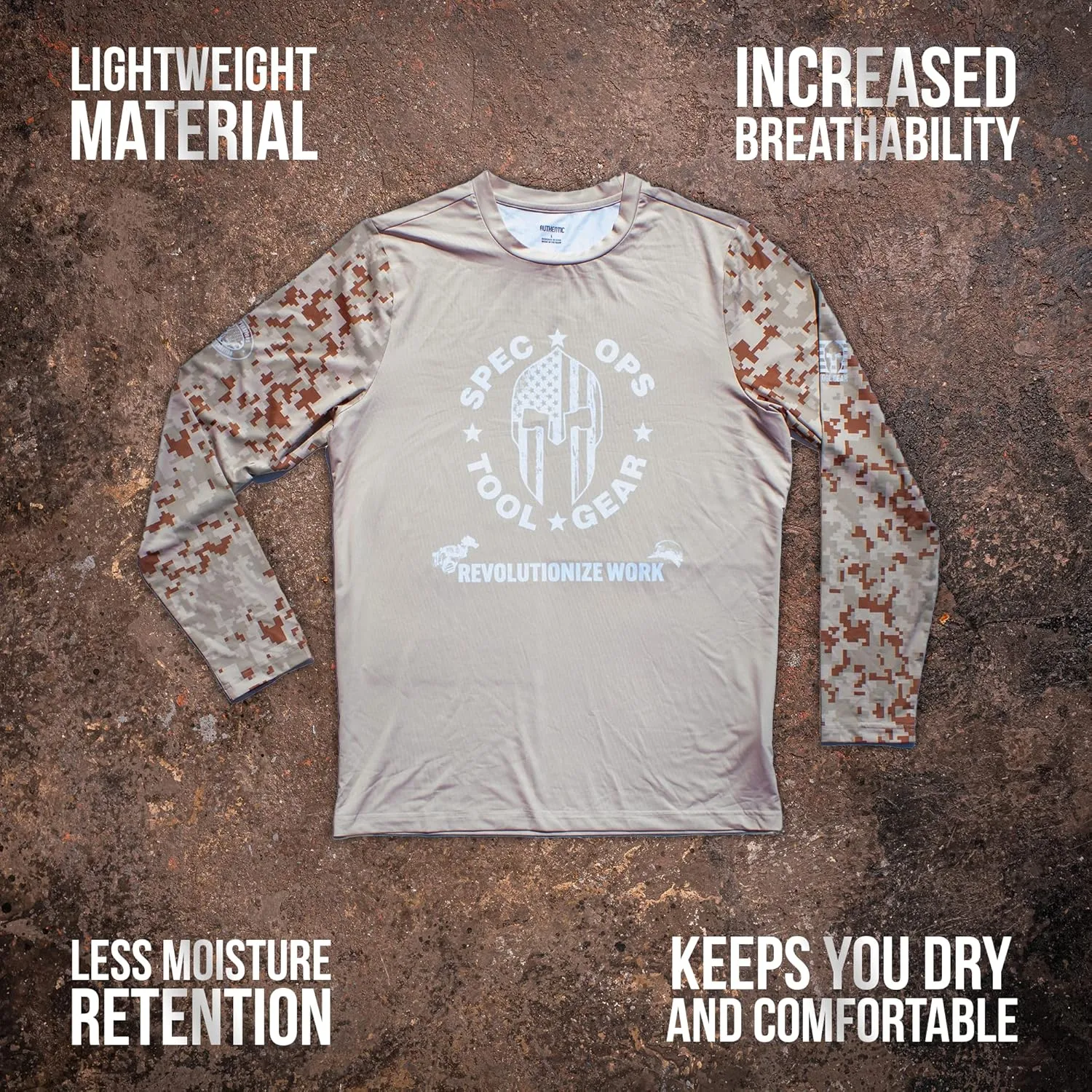 Spec Ops Tool Gear Tactical Construction T-Shirt for Men, Great for Working & Outdoor Activities