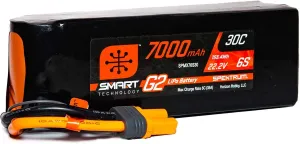 Spektrum 22.2V 7000mAh 6S 30C Smart LiPo G2: IC5, SPMX76S30