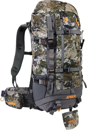 SPIKA Hunting Backpacks for Men,Internal Frame Hunting Pack with Rifle Holder,40L/80L   Extendable Capacity for Bow Rifle Gun