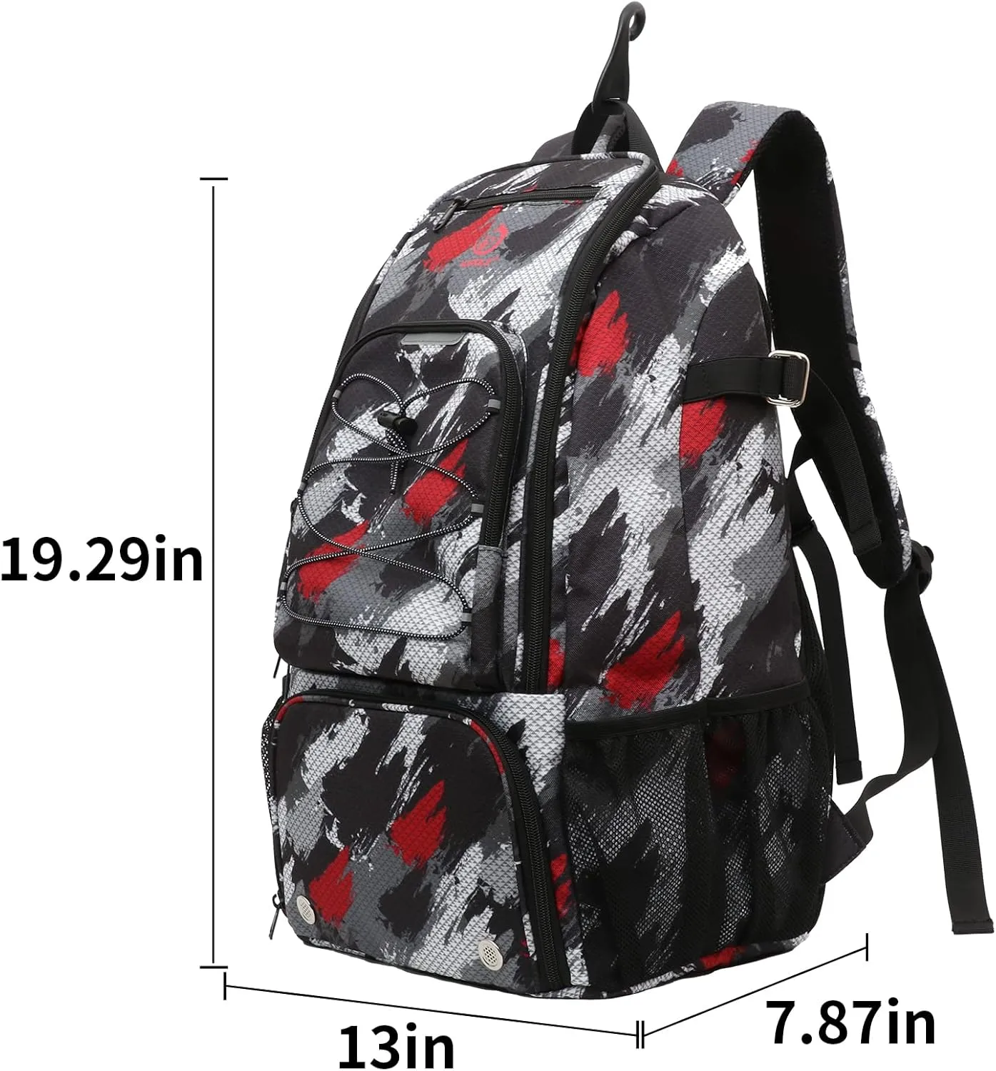 Sports Baseball&Softball Bat Bag For Youth｜Adults, Baseball Equipment Backpack Bag with Shoe Compartment,Fence Hook,Holds Bat, Helmet, Glove