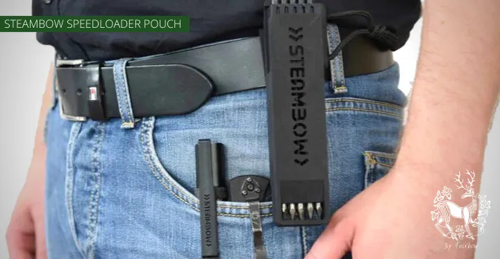 STEAMBOW POUCH FOR SPEEDLOADER incl. BELT CLIP AND MOUNT