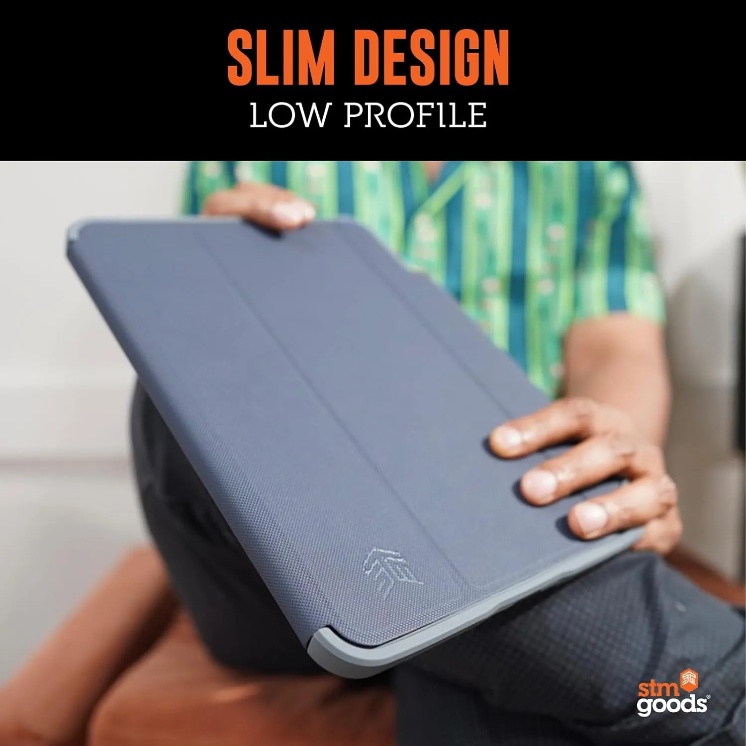 STM Dux Plus for iPad (A16/10th Gen) Ultra-Durable, Lightweight Case with Clear Back, Apple Pencil USB-C/Gen 1 Storage, and Magnetic Battery-Saving On/Off Cover - Black.