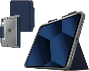 STM Dux Plus for iPad (A16/10th Gen) Ultra-Durable, Lightweight Case with Clear Back, Apple Pencil USB-C/Gen 1 Storage, and Magnetic Battery-Saving On/Off Cover - Midnight Blue