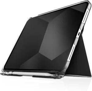 STM Studio for Apple iPad (A16/10th Gen) - Protective Lightweight Clear Case with Apple Pencil Storage/Holder & Sleep/Wake Cover - Black