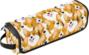 susiyo Dog Corgi Breed Animal Hair Tools Travel Bag for Curling Iron Hair Care Accessories Storage Pouch Womens Essentials