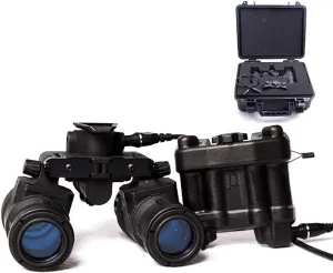 Tactical Airsoft AN/PVS31 Helmet Dummy Night Vision Goggle Model No Function Binocular Night Vision NVG with Battery Case and Storage Box